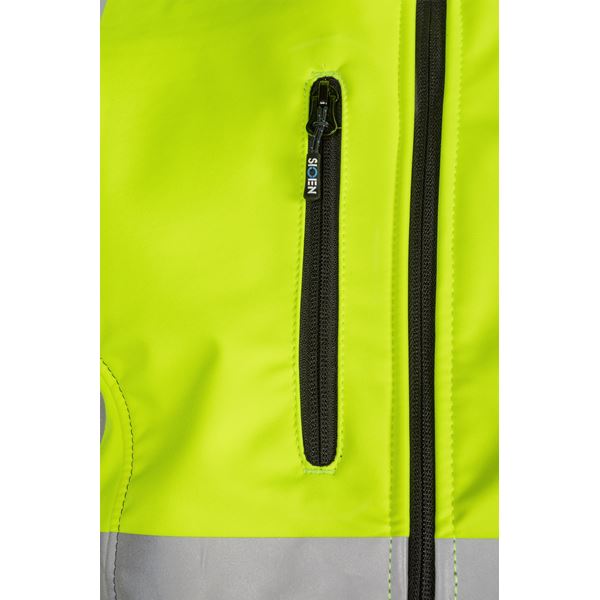 Sioen Fuller 9933 Soft Shell High Vis Yellow Jacket