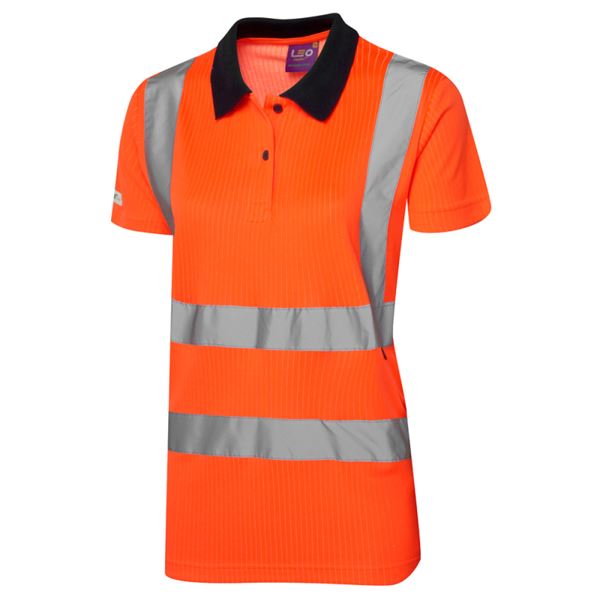 Leo PL01 Lana Womens EcoVis Short Sleeve Polo Shirt
