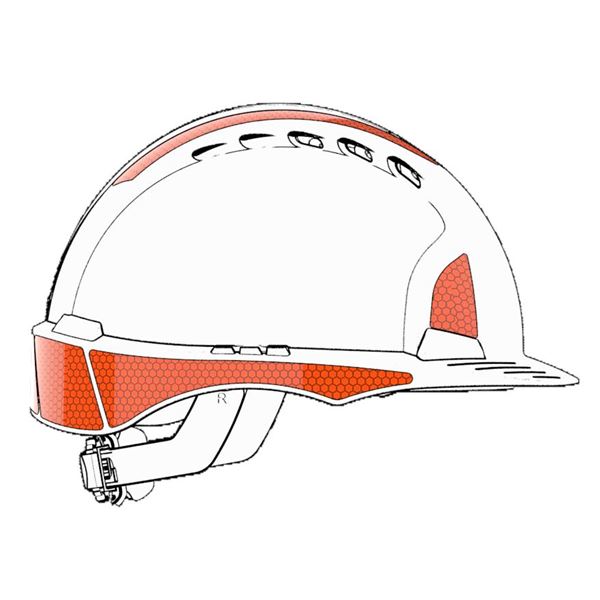JSP CR2 Prismatix Reflective Decal Kit for EVO2/3 - High Visibility Orange - Pack of 2