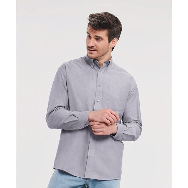 Russell 932M long sleeve Oxford shirt