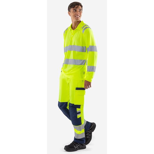 Fristads 7864High Vis Long Sleeve Polo Shirt