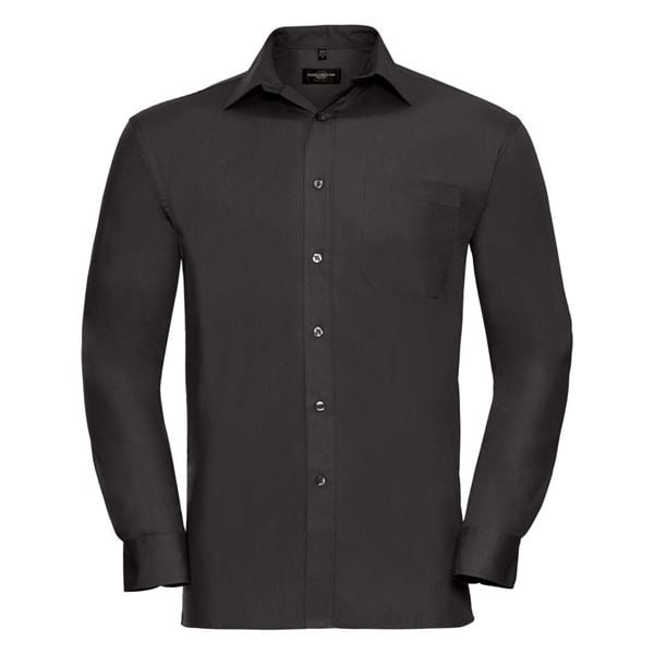 Russell 936M long sleeve 100% cotton shirt