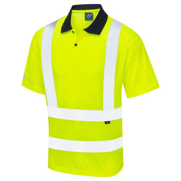Leo P01 Croyde High Vis Polo Shirt