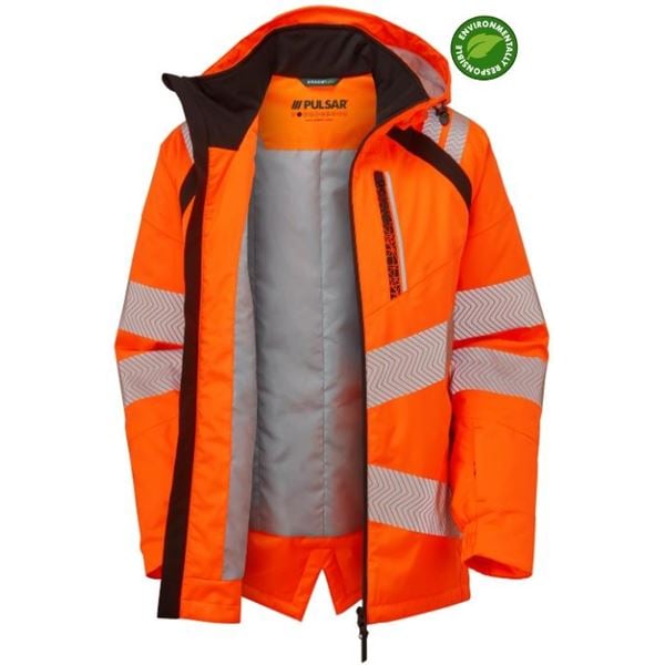 Pulsar Life LFE919 High Vis Orange Insulated Jacket