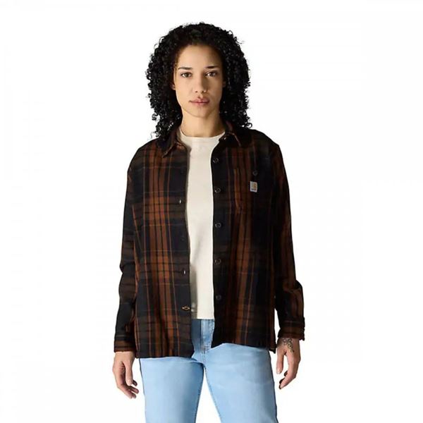 Carhartt Womens Loose Fit Twill Plaid Shirt