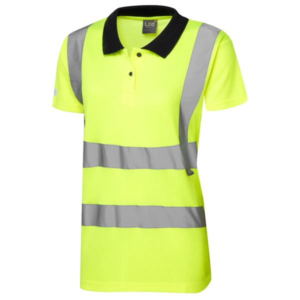 Leo PL01 Lana Womens EcoVis Short Sleeve Polo Shirt