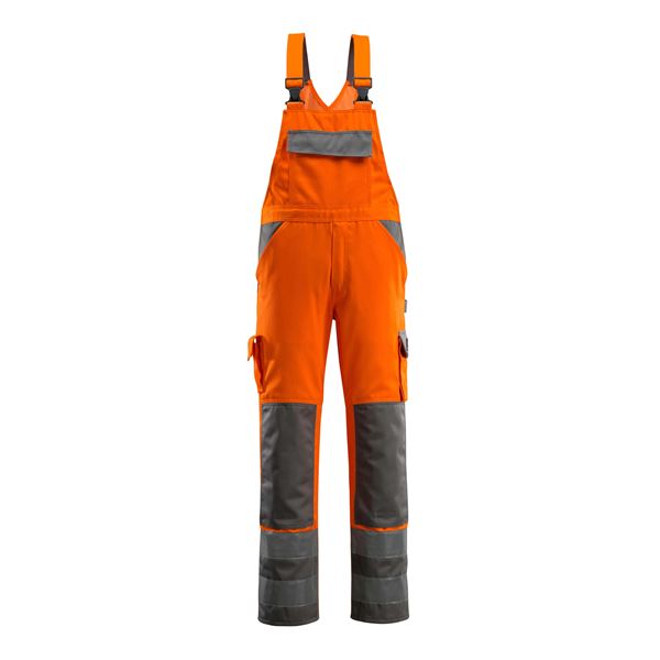 Mascot 07169 Hi-Vis Orange Bib & Brace Overalls