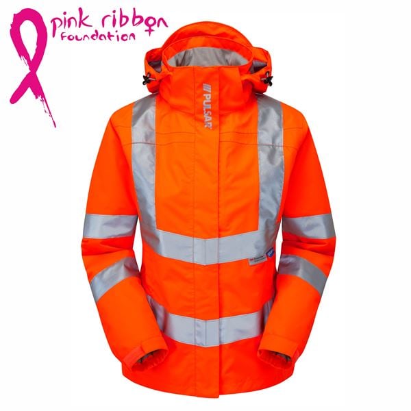 Pulsar PR705 Ladies High Vis Orange Jacket