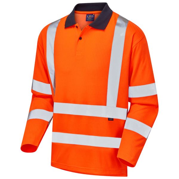 Leo P05 Swimbridge High Vis Polo Shirt