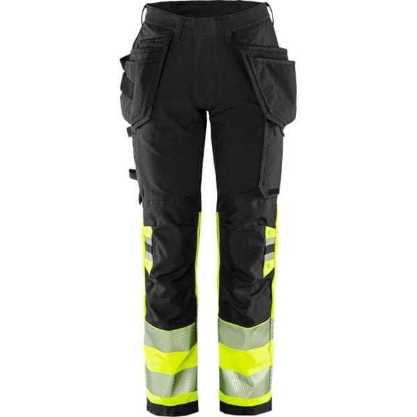Fristads 2663 Womens High-vis Green Craftsman Stretch Trousers