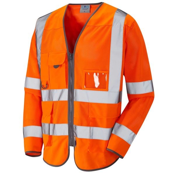 Leo S20 Burrington Coolviz Long Sleeve High Vis Vest