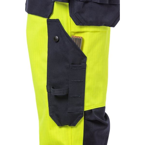 Fristads 2589 Womens High Vis Yellow FR Work Trousers