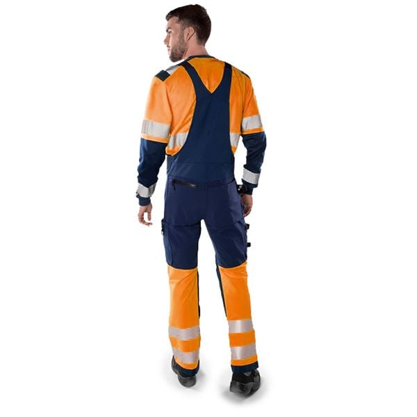 Fristads 1032 High-vis Stretch Bib and Brace Overalls