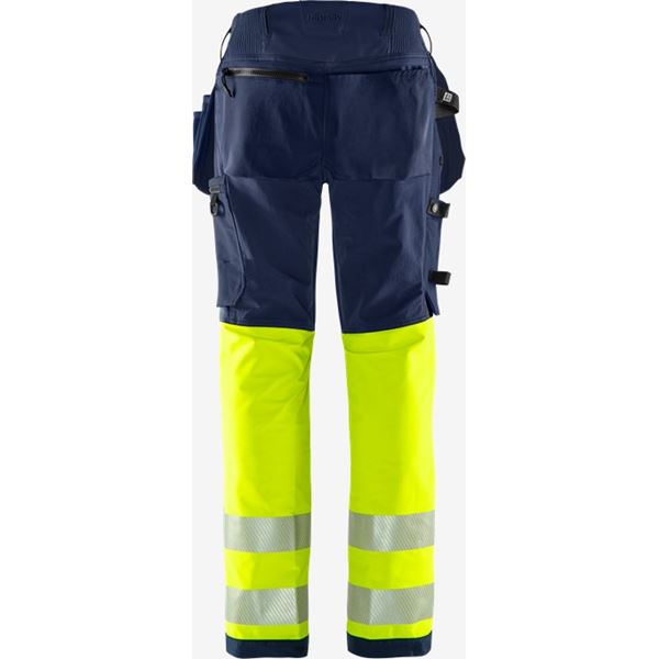Fristads 2663 Womens High-vis Green Craftsman Stretch Trousers