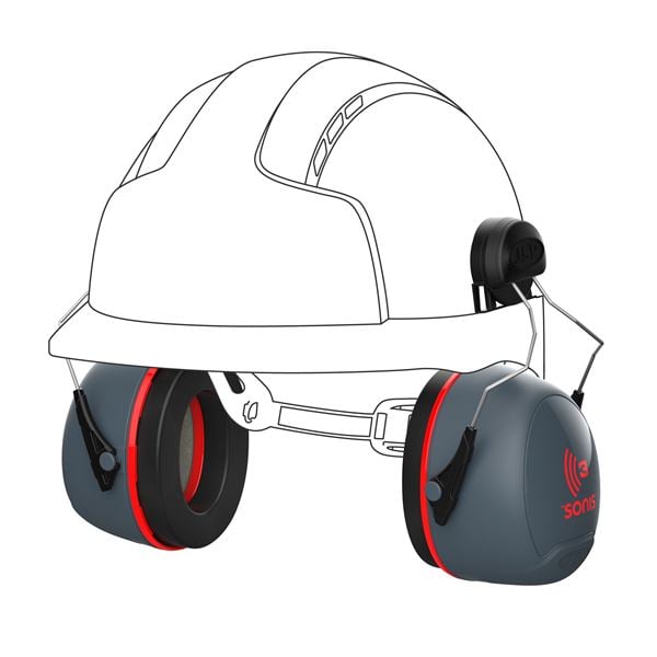 JSP Sonis 3 Helmet Mounted Ear Defenders SNR 36