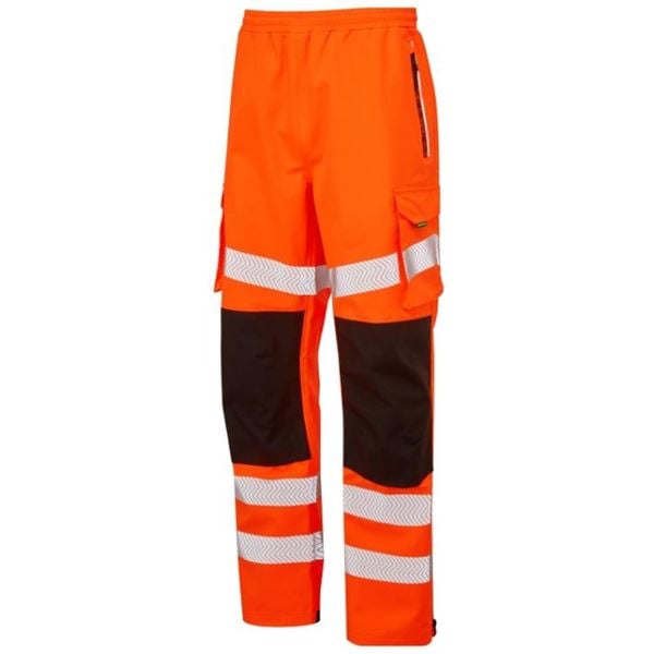 Pulsar Life LFE907 Waterproof High Vis Orange Overtrouser