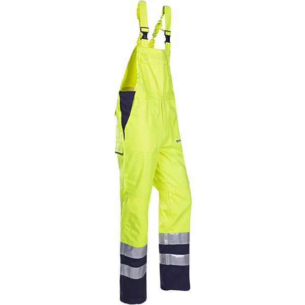 Sioen 015 Bayonne Bib & Brace High Vis Yellow Arc Overalls