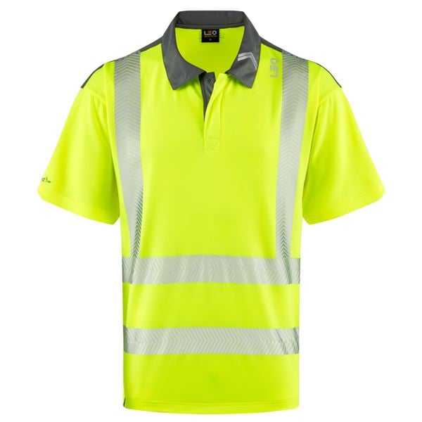 Leo P12 Trimstone Coolmax High Vis Polo