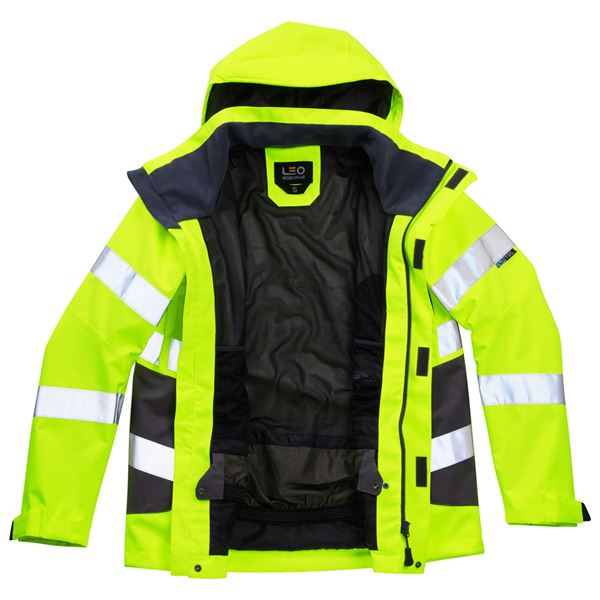 Leo J04 Exmoor High Vis Yellow Jacket