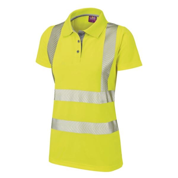 Leo PL03 Pippacott Womens High Vis Polo shirt