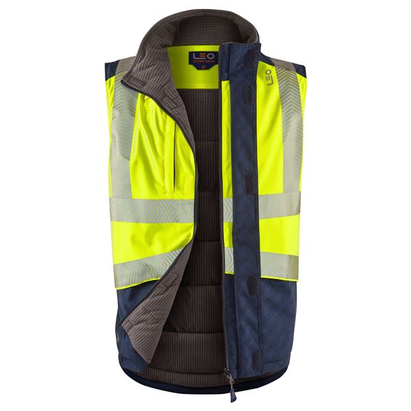 Leo BW02 Halsinger High Vis Bodywarmer