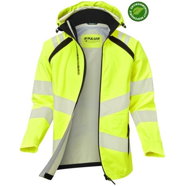 Pulsar Life LFE959 Womens Waterproof High Vis Yellow Shell Jacket
