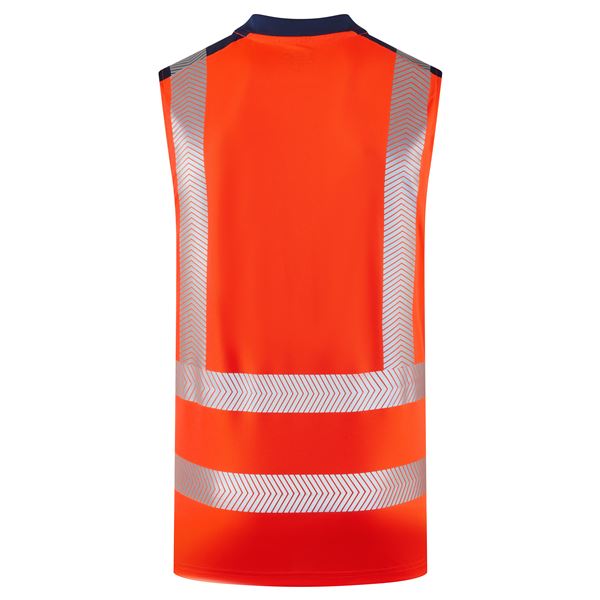 Leo V03 Bradwell High Vis Sleevless T-shirt