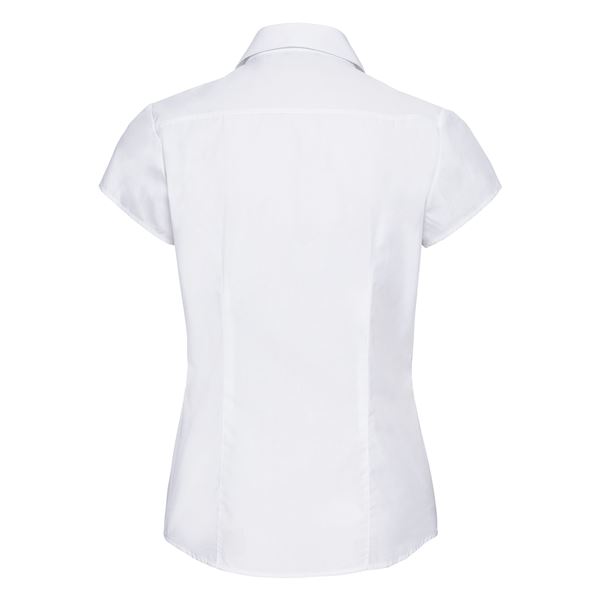 Russell 925F Cap Sleeve Easycare Fitted Poplin Blouse