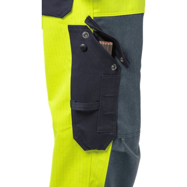 Fristads 1585 High Vis Yellow FR Bib & Brace Overalls