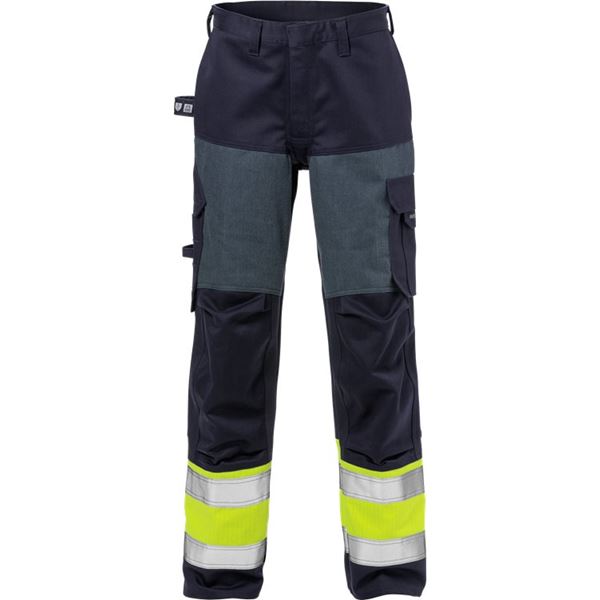 Fristads 2591 Womens High Vis Yellow FR Work Trousers