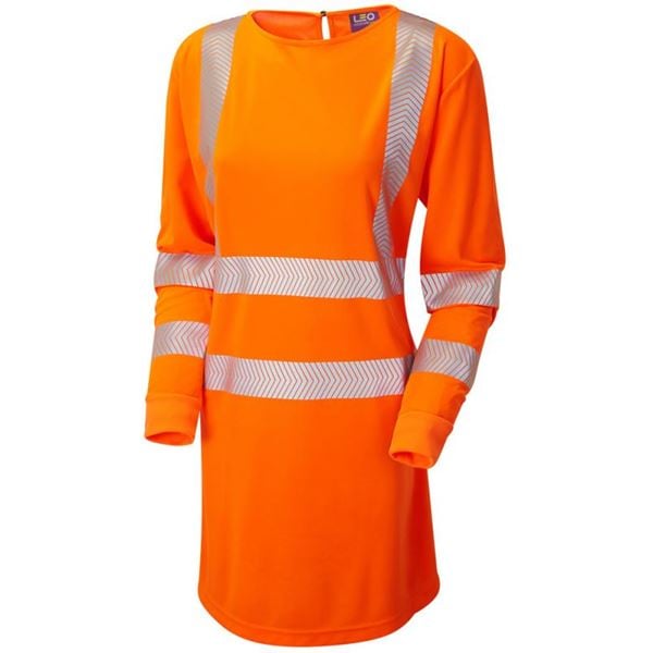 Leo Lilly Womens High Vis Orange Modesty Tunic MT01-O