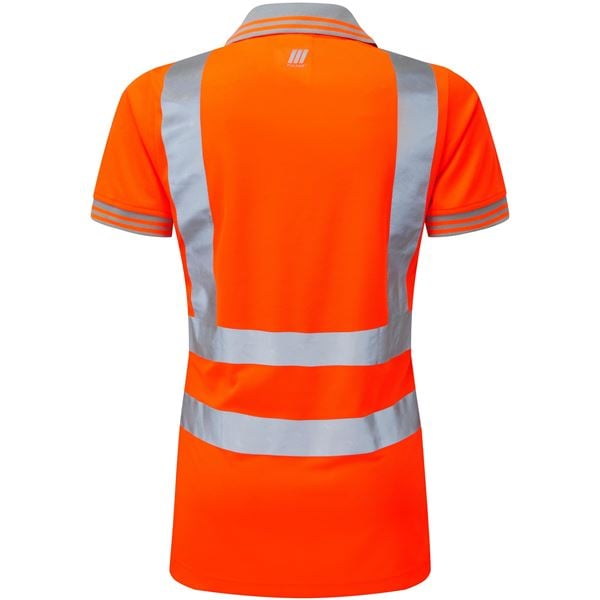 Pulsar PR701 Ladies Short Sleeved High Vis Orange Polo Shirt