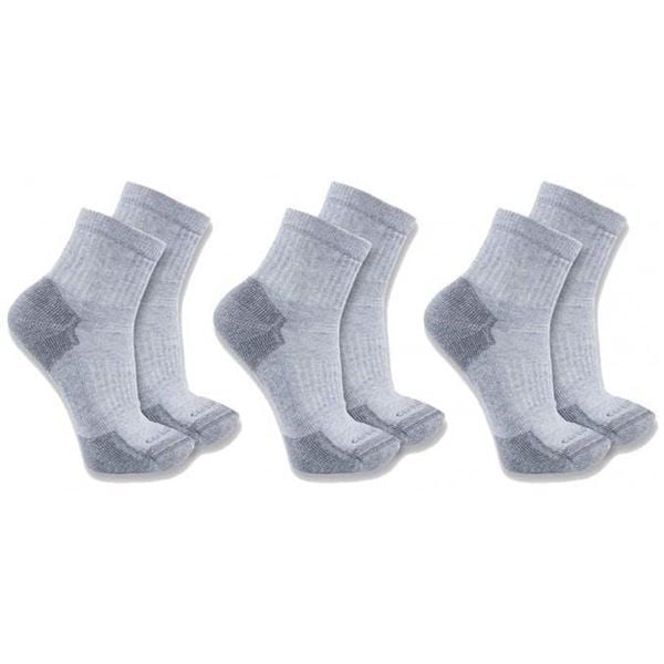 Carhartt SQ6103 Cotton Blend Quarter Sock Sock 3 Pack