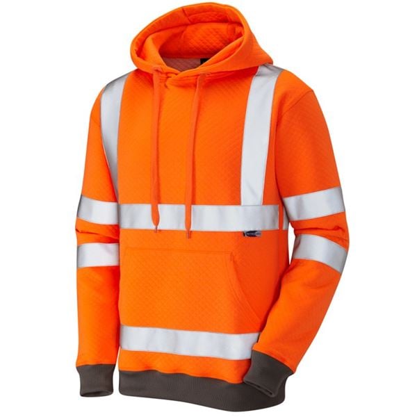 Leo SS04 Goodleigh High Vis Hooded Sweatshirt