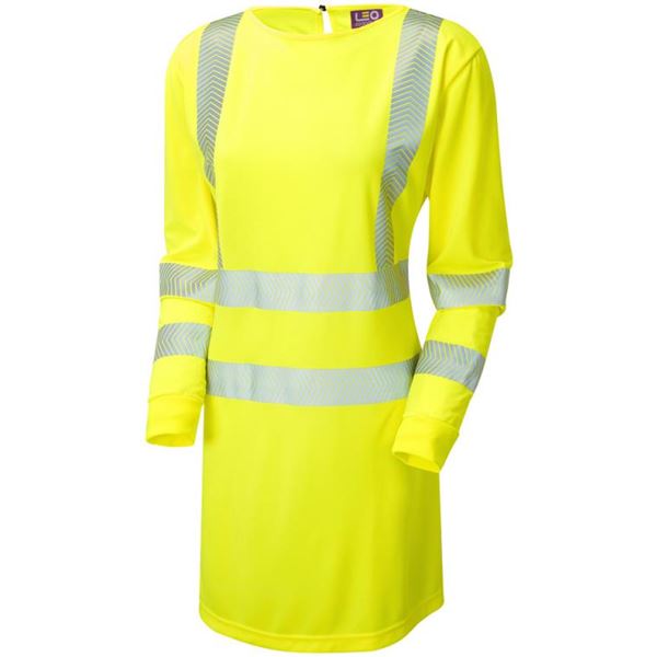 Leo Lilly Womens High Vis Yellow Modesty Tunic MT01-Y