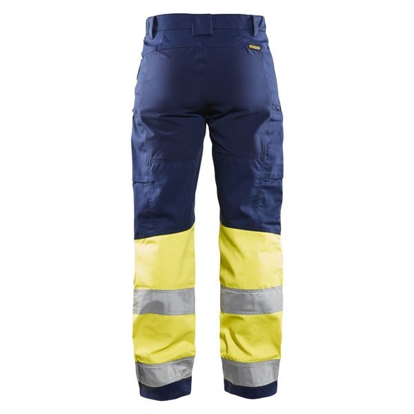 Blaklader 7161 Womens High Vis Yellow Stretch Trouser