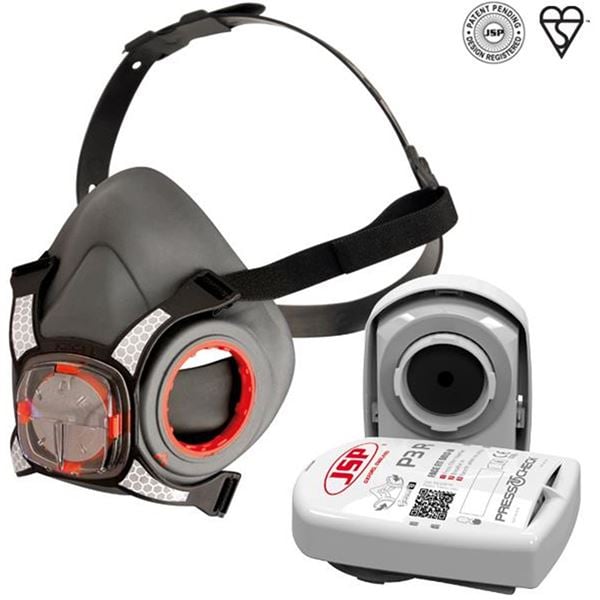 JSP Force 8 Half Mask with P3 Press2Check Filters