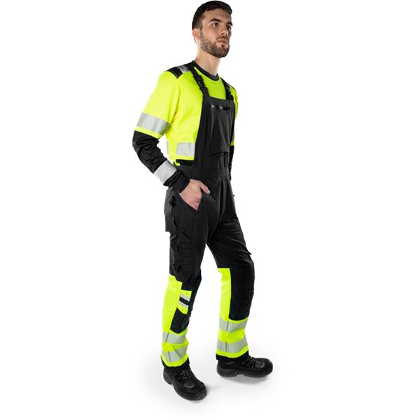 Fristads 1032 High-vis Stretch Bib and Brace Overalls