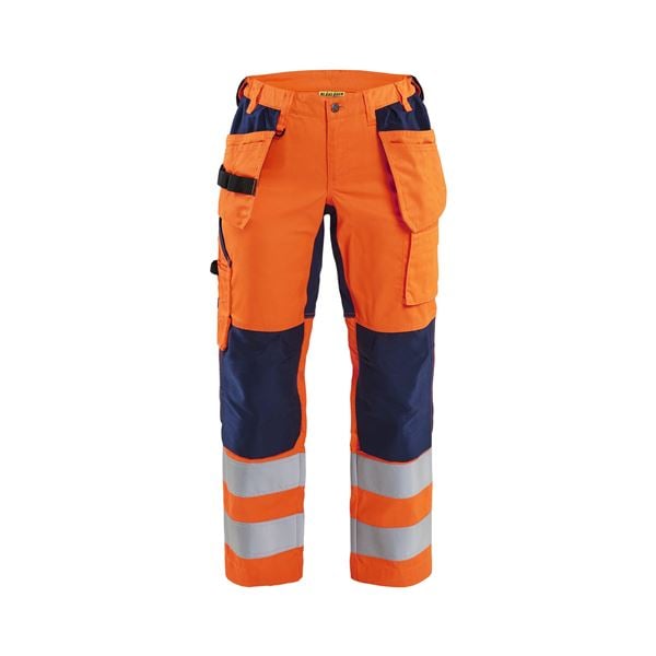 Blaklader 7163 Womens High Vis Yellow Stretch Trousers