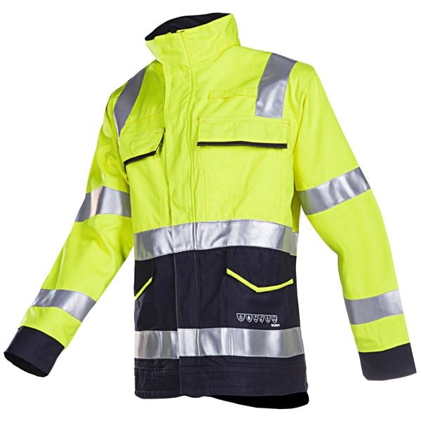 Sioen 020 Reggio High Vis Yellow Arc Jacket