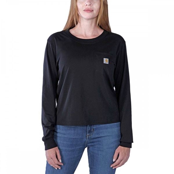 Carhartt Womens Loose Fit Long Sleeve Pocket T-shirt