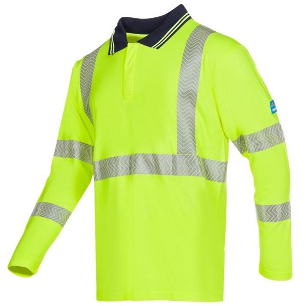 Sioen 539A Garat High Vis Yellow FR AST Polo Shirt