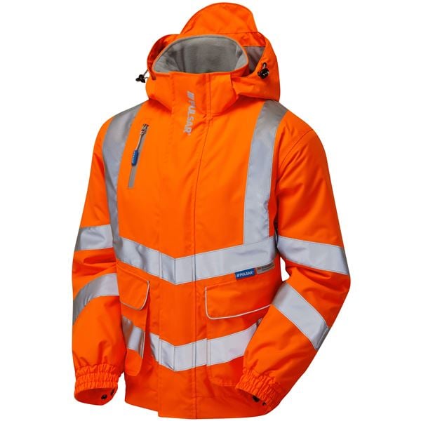 Pulsarail PR496 High Vis Lined Bomber Jacket