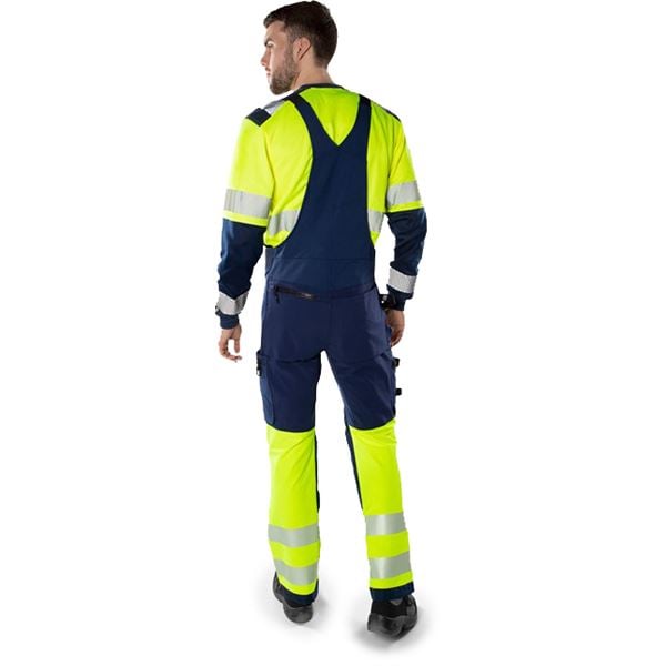 Fristads 1032 High-vis Stretch Bib and Brace Overalls