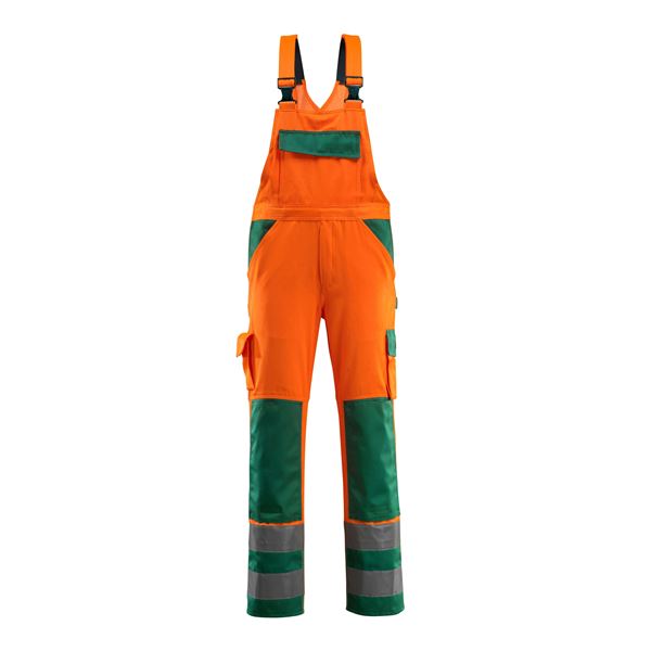 Mascot 07169 Hi-Vis Orange Bib & Brace Overalls