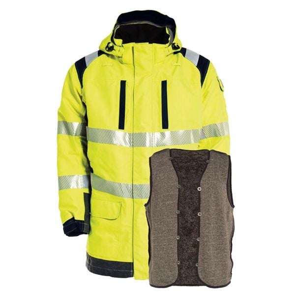 Tranemo 5119 Lined High Vis Yellow Arc Jacket