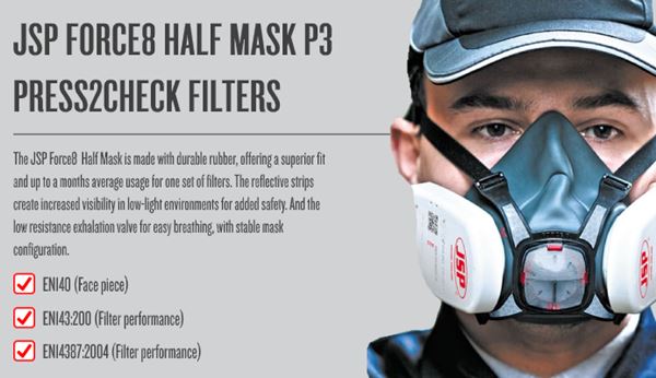 The JSP Force8 Half Mask