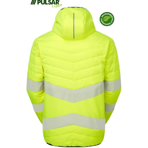 Pulsar Life LFE912 High Vis Yellow Reversible Puffa Jacket