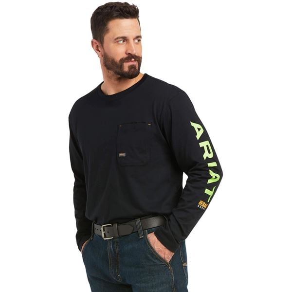 Ariat Rebar Logo Long Sleeve T-Shirt
