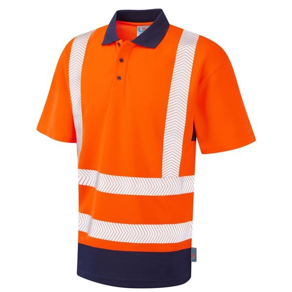 Leo P11 Mortehoe High Vis Polo Shirt
